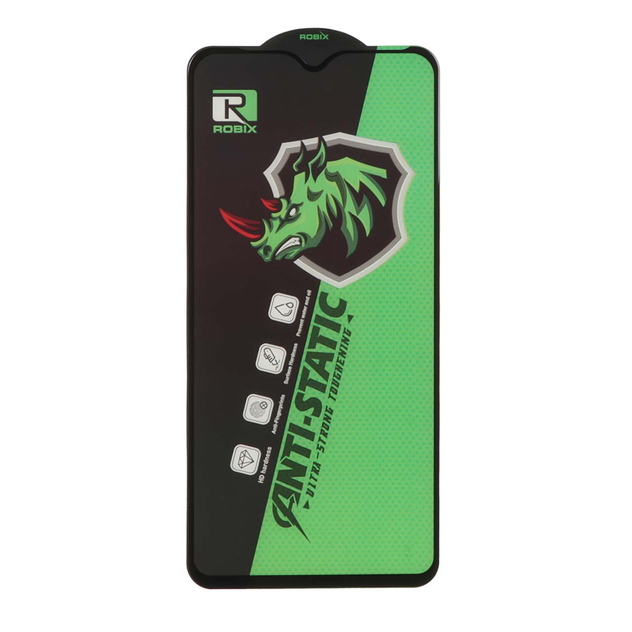 محافظ صفحه نمایش شیشه ای Full Cover Robix Anti Static ESD مدل Samsung Galaxy A10 / A10s / M10 / M20 / M01s